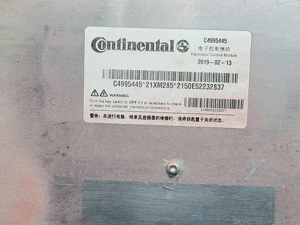Continental Cummins Middle C4995445 21XM285 2019 ECU  [C]