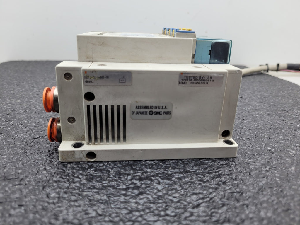 SMC SS5Y5-10F1-04B-N7 Pneumatic Dual Acting 4x Solenoid Valve Block