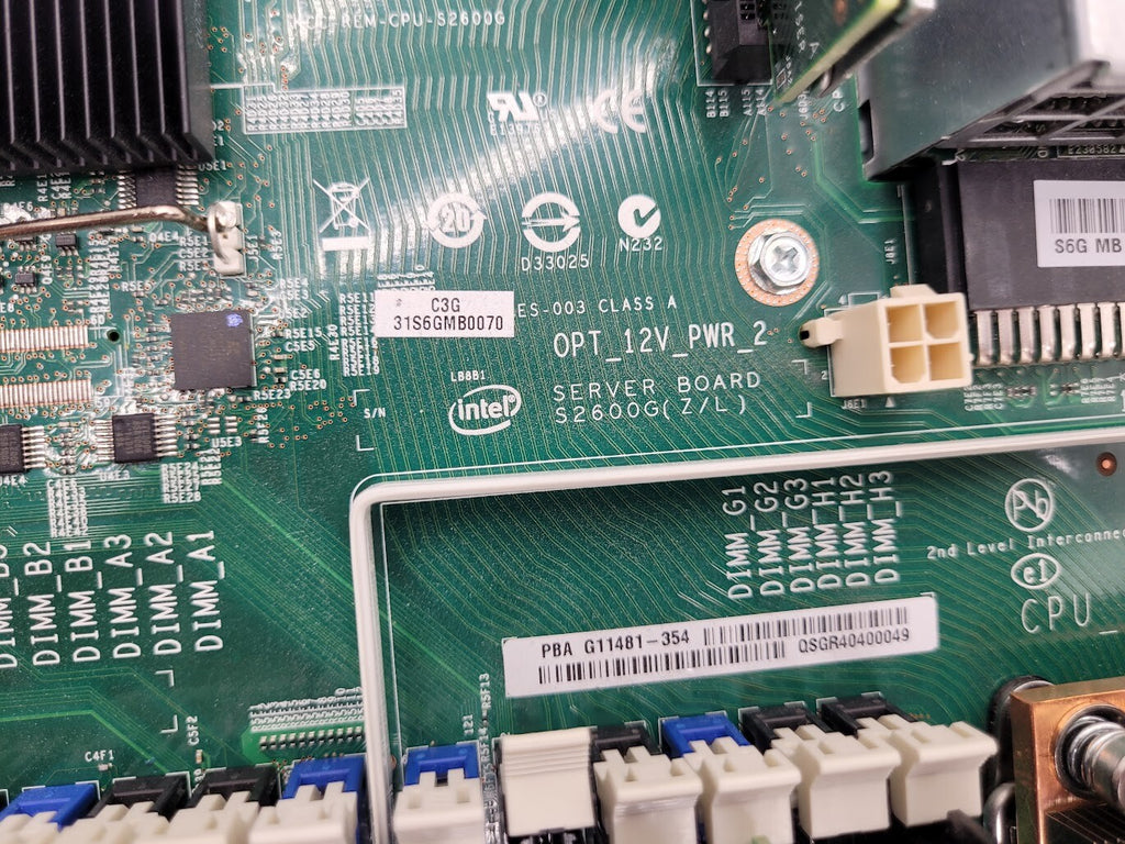 Intel S2600GZ 1U 8-Bay SFF Workstation Server 2X E5-2630v2 128Gb RAM HBA Tested