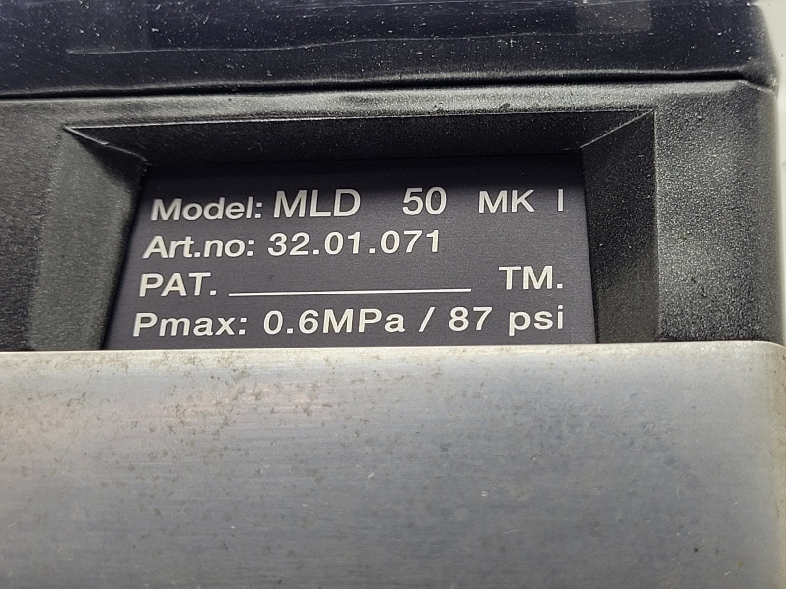 MLD 25 MK I Piab  Classic Vacuum Pump Generator Muffler 0.6 MPA 87 PSI B2