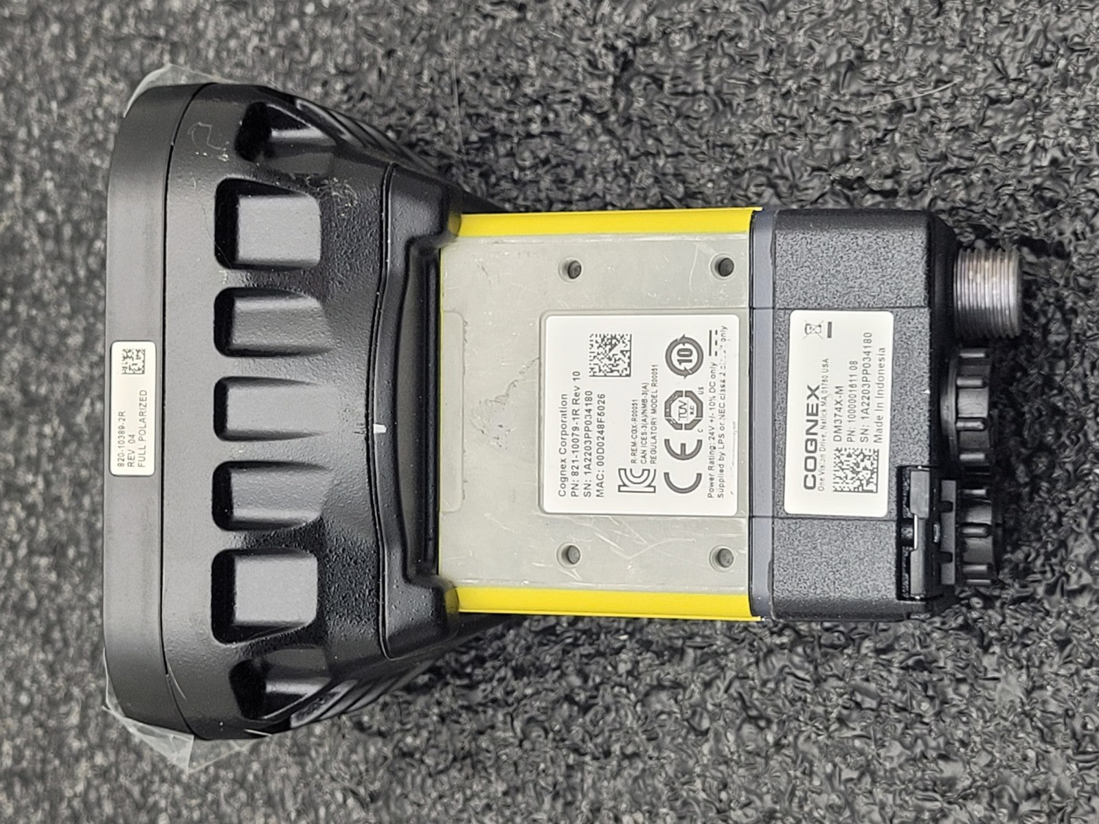 Cognex DM374X-M  1/1.8" CMOS 8.9mm Fixed Mount Bar Code Reader w/new Torch Light